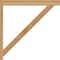 Ekena Millwork Traditional Block Rough Sawn Outlooker, Western Red Cedar, 6"W x 48"D x 48"H OUT06X48X48TRA05RWR - alternate 3